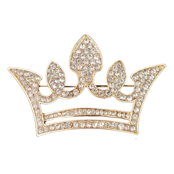 Golden crown pin