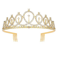 White gold dots style Tiara