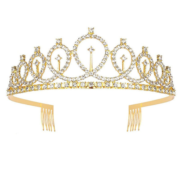 Gold tiny flowers style tiara – Miss & Mr. Perfect of the year 