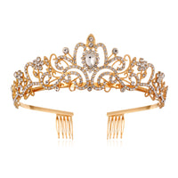 Gold and white bow style Tiara