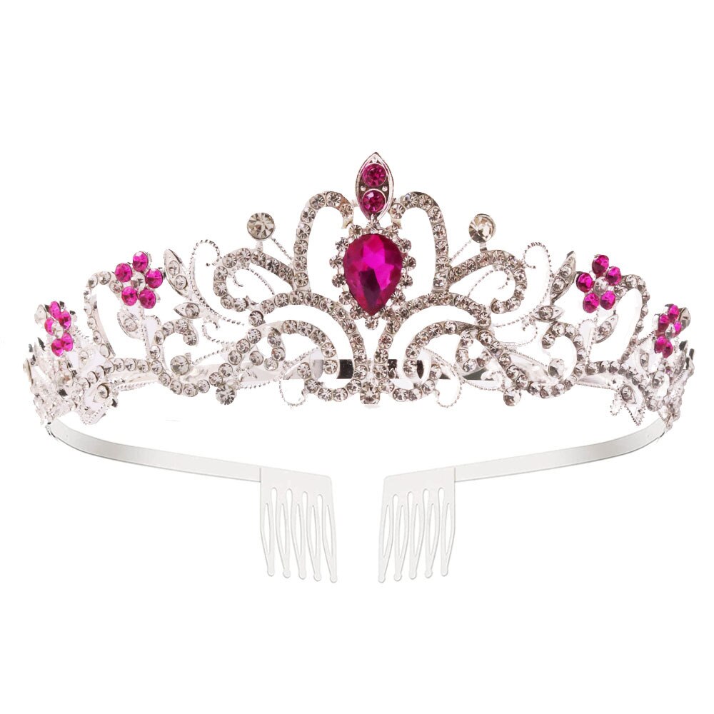 Pink bow style Tiara